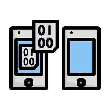 Exchanging Data Icon Illustrazione stock
