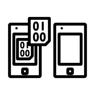 Exchanging Data Icon Stockillustratie