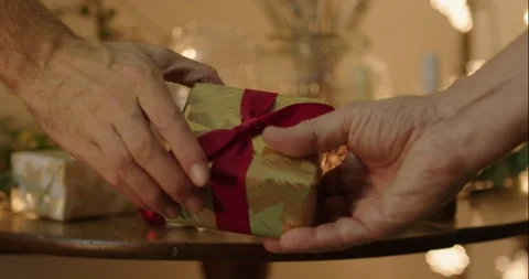 Exchanging Presents Stock Footage 88996030