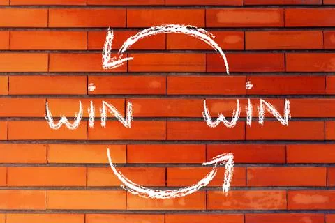 Exchanging Win Win solutions Stock Illustration