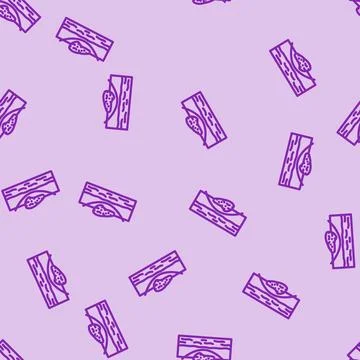 Excisional biopsy surgery line vector seamless pattern Stock Illustration