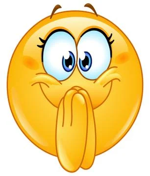 Excited emoticon Stock Illustration