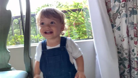 Excited happy baby clapping hands Stock Video Pond5