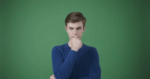 Excited man coming up with a solution to problem Stock Footage 119175854