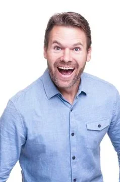 Excited man Stock Photos