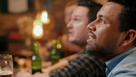 Excited men supporting their team Stock-Footage 108310367