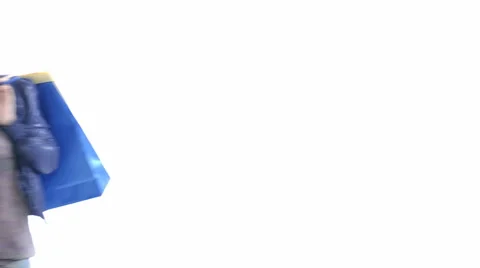 Excited Shopper Stock Footage 1078910