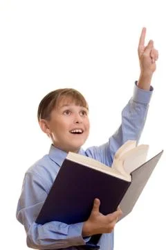 Excited student I know the answer Stock Photos