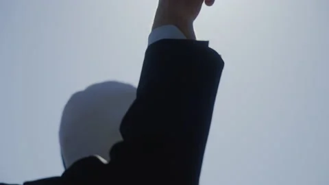 Excited students throw graduation hats in the air last day cheering Video stock 171773841