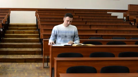 The excitement of the student before the exam Stock Footage 62597482