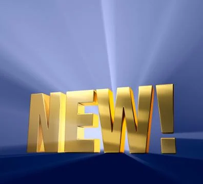 Exciting and new! Illustrazione stock