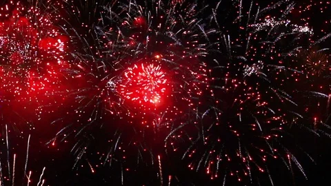 Exciting Firework with Sound Footage Stock Footage 118765273
