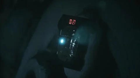 Exciting moments of the colony's sci-fi bombshell countdown timer 03 库存影片 249499878