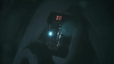 Exciting moments of the colony's sci-fi bombshell countdown timer 02 库存影片 249500234