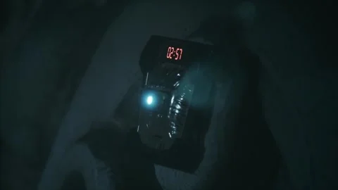 Exciting moments for the sci-fi bombshell countdown timer 05 库存影片 249498605