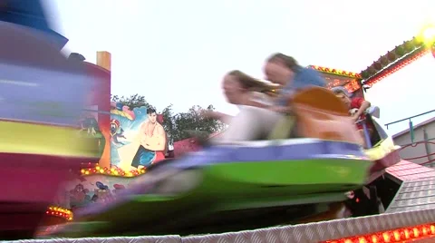 Exciting ride at the fair Stock Footage 41522897