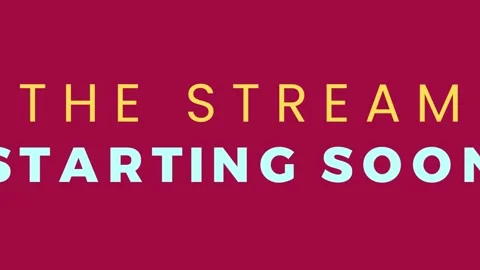 Exciting Stream Starting Soon Video Announcement Stock Footage 279486652