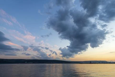 Exciting sunset. Foto stock