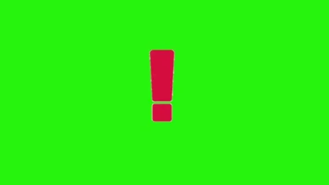 Exclaim animation on green screen Stock-Footage 334772013