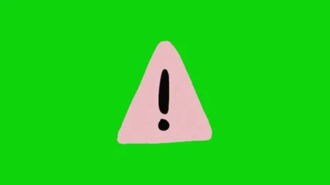 Exclamation animation on green screen background 動画素材 331750681