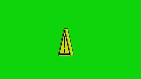 Exclamation animation on green screen background Vidéo 331750702