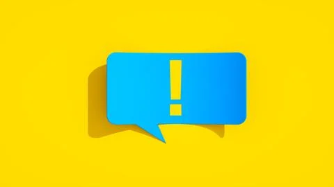 Exclamation bubble Stock Illustration