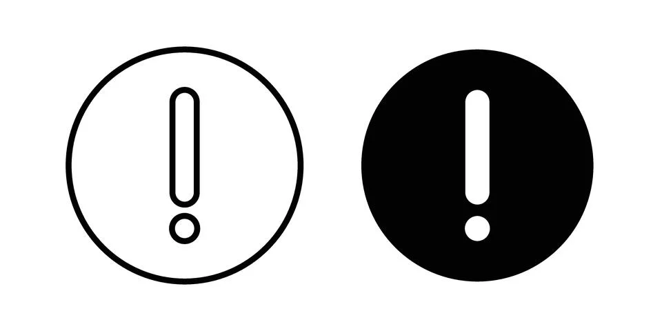 Exclamation button icon vector design illustrations イラスト素材