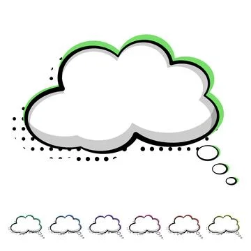 Exclamation comic speech bubble cartoon vector graphic Stock Illustration