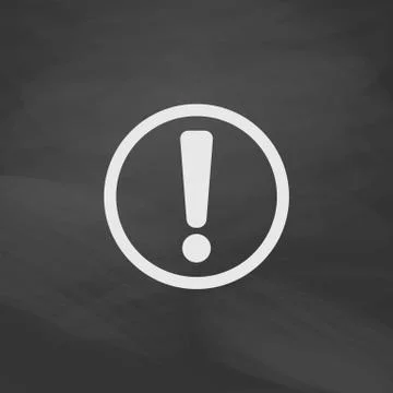 Exclamation computer symbol Stock Illustration