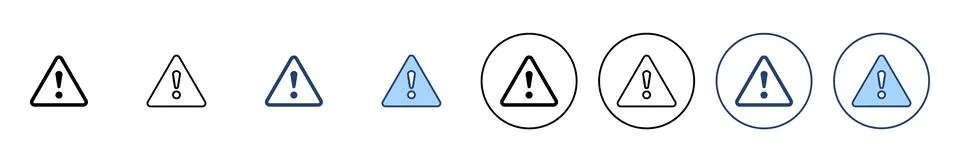 Exclamation danger icon vector. attention sign and symbol. attention sign Stock Illustration