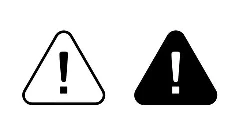 Exclamation danger icon vector. attention sign and symbol. attention sign Stock Illustration