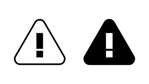 Exclamation danger icon vector. attention sign and symbol. attention sign Stock Illustration