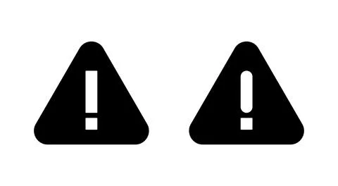 Exclamation danger icon vector. attention sign and symbol. attention sign Illustrazione stock