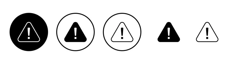 Exclamation danger icon vector. attention sign and symbol. attention sign Stock Illustration