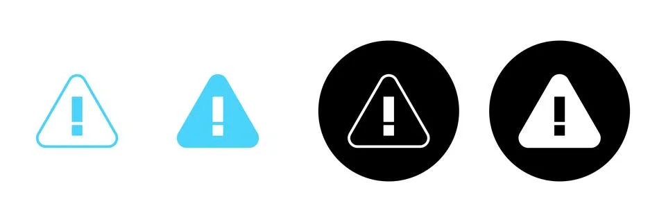 Exclamation danger icon vector. attention sign and symbol. attention sign Stock Illustration