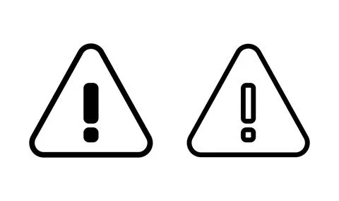 Exclamation danger icon vector. attention icon. Hazard warning sign Stock Illustration