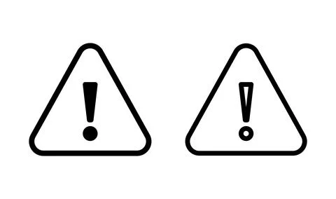Exclamation danger icon vector. attention icon. Hazard warning sign 스톡 일러스트