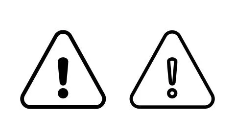 Exclamation danger icon vector. attention icon. Hazard warning sign Ilustração Stock