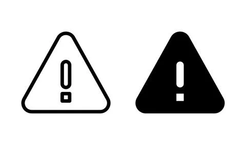 Exclamation danger icon vector. attention icon. Hazard warning sign Illustrazione stock