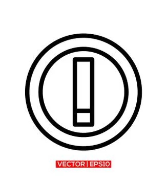 Exclamation Danger Mark Icon Vector Illustration Stock Illustration