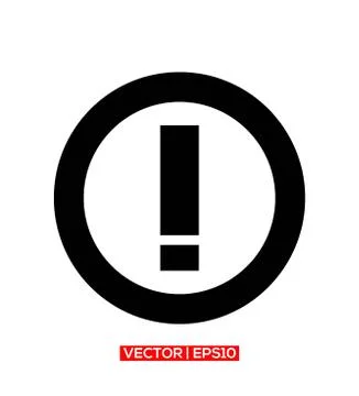 Exclamation Danger Mark Icon Vector Illustration Stock Illustration