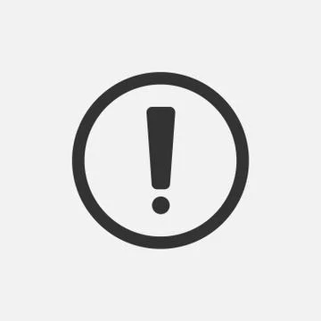 Exclamation danger sign in the circle Stock Illustration