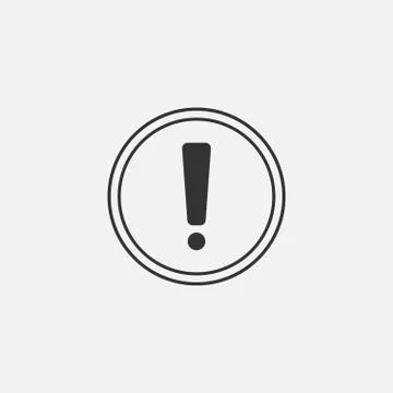 Exclamation danger sign in the circle Stock Illustration