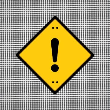 Exclamation danger sign Stock Illustration