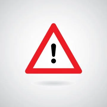 Exclamation danger sign Stock Illustration