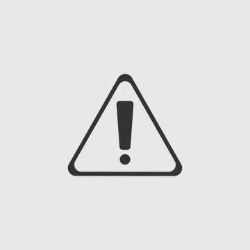 Exclamation danger sign in the triangle 2. Stock Illustration