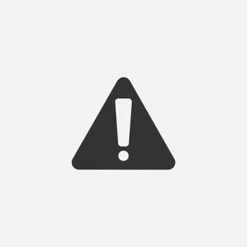 Exclamation danger sign in the triangle Stock-Illustration