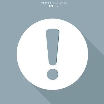 Exclamation danger web icon Stockillustratie