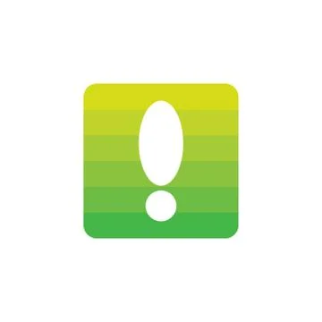 Exclamation decoration gradient symbol vector Stock Illustration