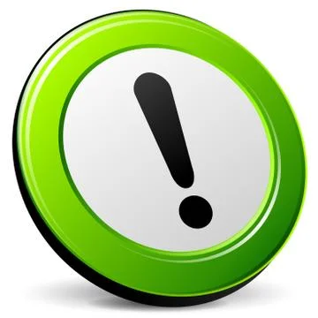Exclamation icon Stock Illustration